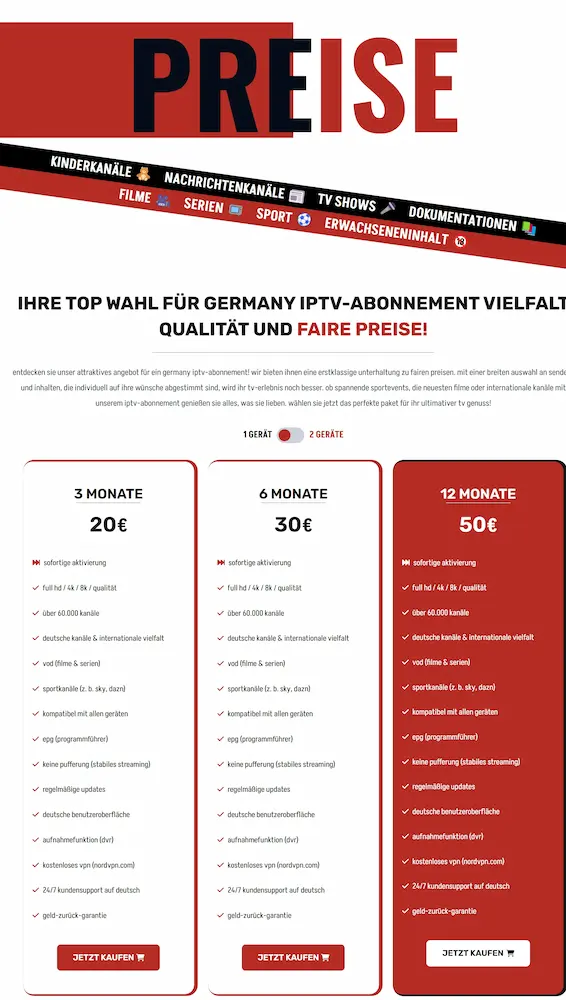 IPTV kaufen Wien Hol dir den besten Streaming-Service für dein Zuhause