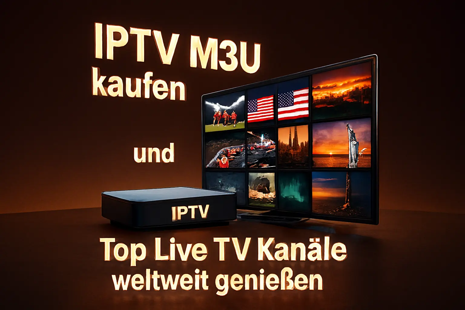 IPTV M3U kaufen und Top Live TV Kanäle weltweit genießen